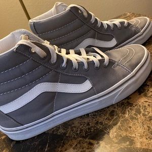 High Top Vans. Gray and White